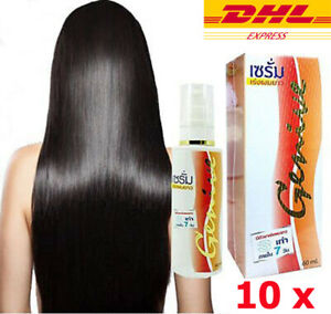 10 X Growth Hair Serum Genive Grow Faster Fast Long Lengthen 60 ml Dhl Express