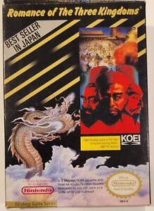Romance of the Three Kingdoms NES, 1985 By Koei Box & Map Best Seller In Japan