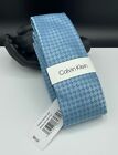 Calvin Klein Men's Polyester Tie ~ Light Blue ~ Geometric ~ NEW MSRP: $69.50