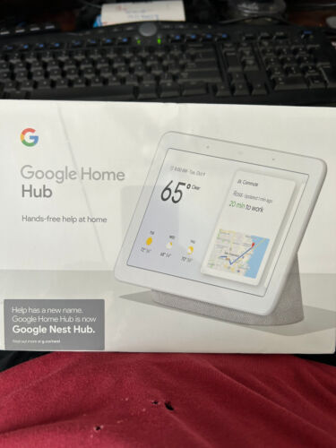 Google Home Smart Nest Hub With Google Assistant Charcoal GA00515-US. Brand New