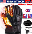 Electric USB Heated Gloves Winter Warming Thermal Ski Snow Hand Warm Windproof