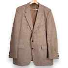 Vintage Halston Academy Award Clothes Wool Tweed Twp Button Blazer Men's 46L