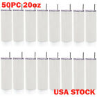 USA-20oz Taperless Sublimation Blank Skinny Tumbler Double Wall Water Bottle