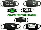 New Face Mask Fashion Glows in the Dark Washable Reusable Unisex Skull Masks