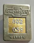 New ListingVintage, Numbered Chevrolet Warren Automotive Plant Employee ID Badge