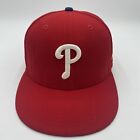 Philadelphia Phillies New Era On-Field 59Fifty Fitted Hat Cap Size 7 3/8 Red