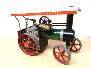 Mamod TE1A Colorful Metal Live Steam Tractor & Canopy AS IS SALE