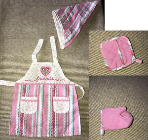 American Girl Grace bakery sweets friends apron headscarf oven mitt for 18