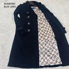Burberry Blue Label Trench Coat with Liner Size 38 Black From Japan