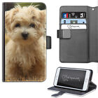 Hairyworm Yellow Hairy Dog Deluxe PU Leather Wallet Phone Case;Flip Case;Cover