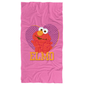 Sesame Street Patterned Elmo Heart Officially Licensed Beach Towel 30