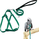 Adjustable Bird Harness and Leash for Yellow Naped Amazons Galah Cockatoos Small