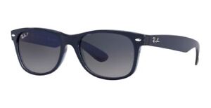 Ray-Ban Wayfarer Transparent Blue Polarized 55mm Sunglasses RB2132 660778 55