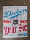 VTG 1959 Los Angeles Dodgers Baseball World Series Program vs Chicago White Sox