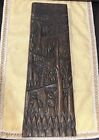 Vintage African Wood Carved Wall Art Board 21