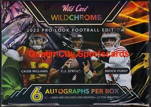 2023 Wild Card Wildchrome Pro-Look Football Edition Factory Sealed Hobby Box