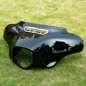 Vivid Black Front Batwing Outer Fairing Fit For Harley Electra Glide 2014-2023 (For: 2014 Street Glide)
