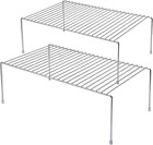 New ListingKitchen Cabinet Shelf Organizer Set of 2, Medium (13 X 9.4 Inch) Rustproof Metal