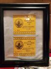 JFK Inaugural Ball Numbered Ticket Stubs in 8X10 frame
