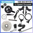 Shimano 105 Di2 R7100 R7170 2x12 Speed Groupset Cassette 11-34T Disc Brake Set