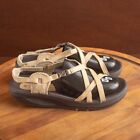 Skechers Shape-Ups Walking Sandals Shoes Women's Size 10 Tan/Black