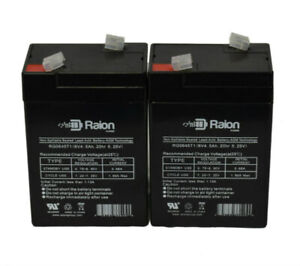 Raion 6V 4.5Ah Replacement Battery For Crown 6CE5 - 2 Pack