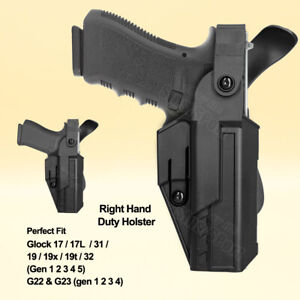 Police Duty Holster Fit Glock 32 23 22 17 19 31 G32 G17 G23 gen 5 1 Holster 9mm