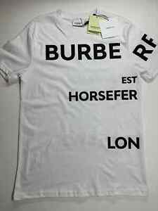 BURBERRY Horseferry Logo Men's White T-Shirt