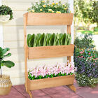 3-Tier Raised Garden Bed Vertical Elevated Box Planter Flowers Vegetables Herbs