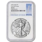 2022 $1 American Silver Eagle NGC MS70 First Day of Issue 1st Label 1oz Coin