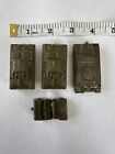 Lido Army Jeep & Tank Vintage 1950s Small Military 4 Mobile Unit Playset Toys
