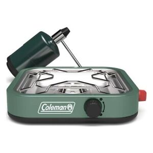 New Coleman Cascade 18 Camping Stove #AA6 One Burner Propane Portable Mint Green