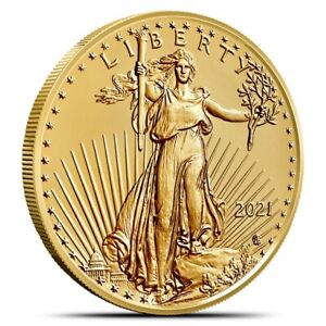 New Listing2021 $50 Type 2 American Gold Eagle 1 oz Brilliant Uncirculated