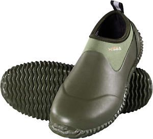Unisex Waterproof Garden Shoes, Men's Ankle Rain Boots Women's Slip-On