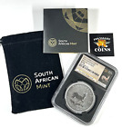 2017 South Africa First Silver Krugerrand NGC SP70 FIRST DAY OF ISSUE! Pouch COA