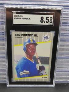 1989 Fleer Ken Griffey Jr Rookie RC #548 SGC NM MT 8.5 Mariners