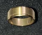 Stainless Steel Men’s Gold Wedding Ring Size 6.5