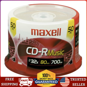 Maxell CD-R 80 Music-Gold Blank CD-R Disc - Spindle of 50 (625156)