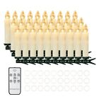30 Pcs Flameless Led Taper Candles Battery Operated Christmas Tree Candle Lights