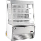 Nexel153; Refrigerated Open Air Merchandiser w/ Curtain 13.8 Cu. Ft. Stainless