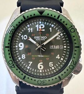 Vintage Seiko Diver's 6309-7290 Mod Military Automatic Men's Watch