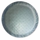 ADCO 9751 Silver Diamond Plated Steel Vinyl Spare Tire Cover A, (Fits 34