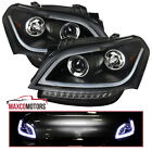 Black Projector Headlights Fits 2010-2011 Kia Soul LED Strip Lamps Left+Right (For: 2011 Kia Soul)