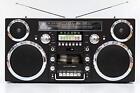 GPO Brooklyn 1980S-Style Portable Boombox - CD Player Cassette Player FM Radio