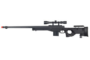 Well MB4403BA L96 Spring Sniper Airsoft Rifle w/ Scope (Black) 30858