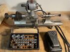 Levin Watchmaker Lathe, Motor, Foot Pedal, Base, Tool rest, and Collets