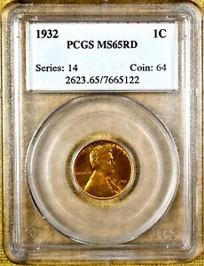 New Listing1932 PCGS MS65 RD Lincoln Cent