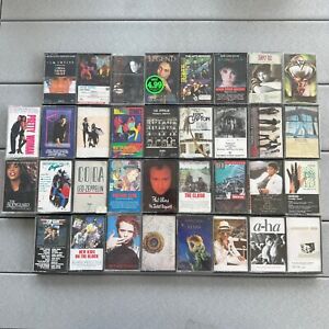 New Listing80s Cassette Tape Lot 34 Tape Bundle Rock Dance Movie Soundtracks