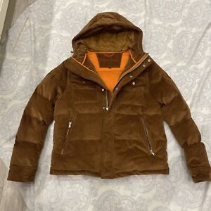 Robert Graham Brown Corduroy Lined / Hooded Coat Size M