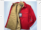 C.C. Filson Mackinaw Wool Jac Shirt Shacket Lined Size Mens XL Red Oak